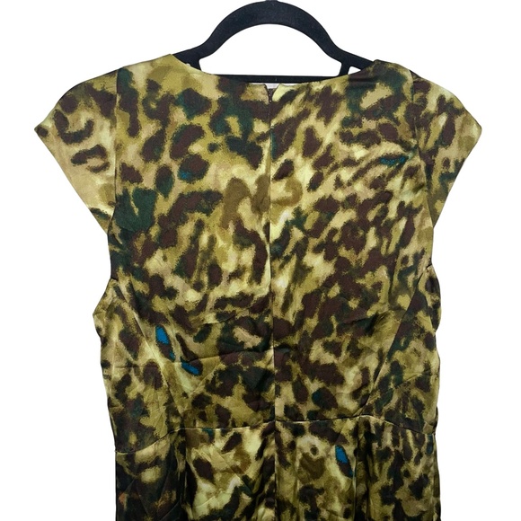 Anne Klein Cowl Neck Animal Print Sheath 100% Polyester Dress Sz 12 NWT - Picture 7 of 11